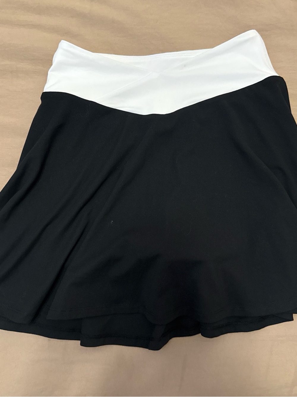 Fabletics Black and White Athletic Skirt